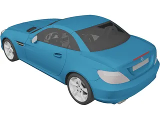 Mercedes-Benz SLK-Class R172 (2012) 3D Model preview