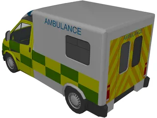 Ford Transit Ambulance 3D Model preview