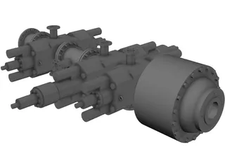 Blowout Preventer Stack 3D Model preview