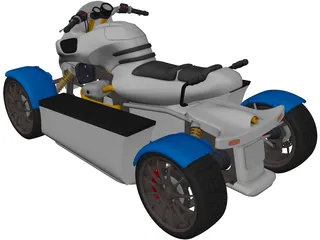 Quad Concept 3D Model preview