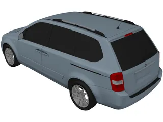 Kia Carnival Sedona 3D Model preview