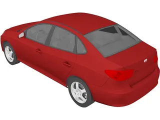 Hyundai Elantra (2008) 3D Model preview