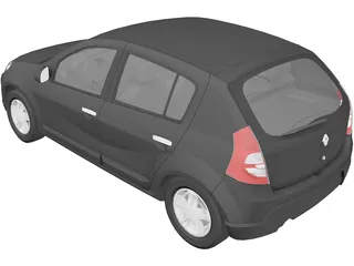 Renault Sandero 3D Model preview