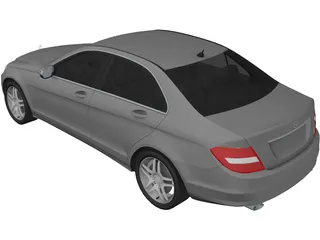 Mercedes-Benz C-Class (2012) 3D Model preview