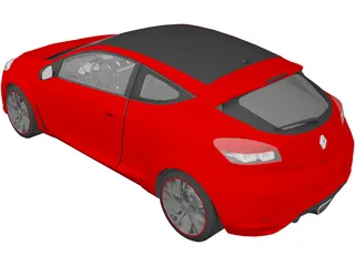 Renault Megane RS 265 (2013) 3D Model preview