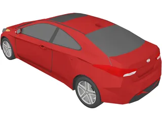 Hyundai Elantra Coupe (2012) 3D Model preview