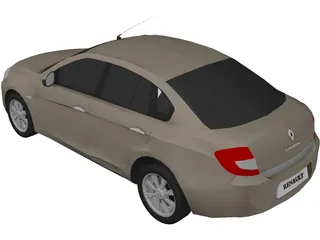 Renault Symbol (2010) 3D Model preview