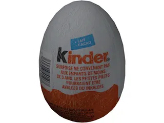 Kinder Surprise 3D Model preview