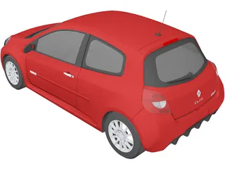 Renault Clio Sport 3D Model preview