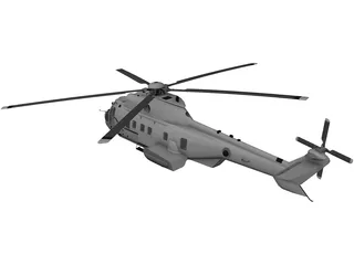 Eurocopter EC225 Super Puma 3D Model preview