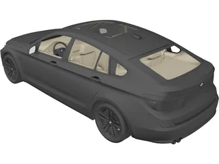 BMW 5-Series Gran Turismo (2010) 3D Model preview