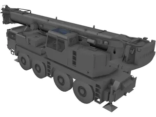 Road Crane 3D Model preview