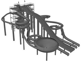 Waterpark 3D Model preview