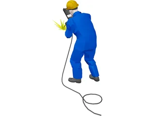 Welder Worker 3D Model preview