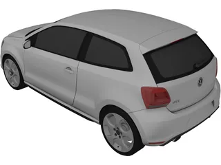 Volkswagen Polo GTi (2012) 3D Model preview