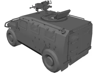 GAZ 2975 Tiger 3D Model preview