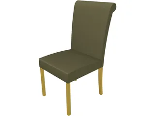 Dining Chair 3D Model preview