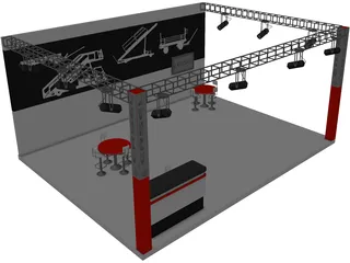 Exhibition Stand Ersel 3D Model preview
