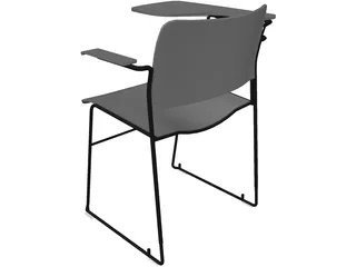 Chair with Writepad 3D Model preview