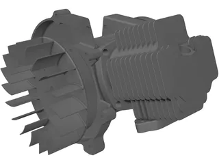 Zenoah G2D Engine 3D Model preview