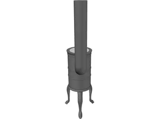Fireplace Classic 3D Model preview