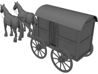 Roman Carriage 3D Model preview