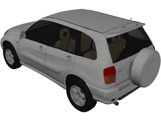 Toyota RAV4 5-door (2001) 3D Model preview