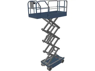 Scissor Lift 3D Model preview