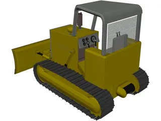 Bulldozer 3D Model preview