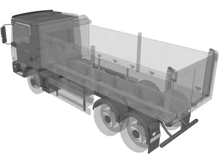 Man Dump Truck 3D Model preview