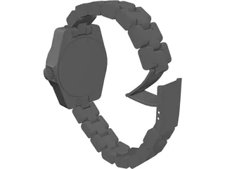 Rolex Watch 3D Model preview