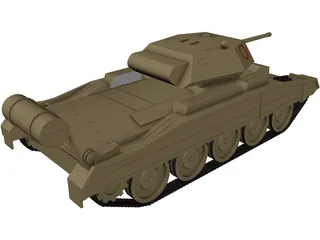 Crusader Tank 3D Model preview