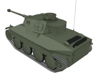 Panzer 38 3D Model preview