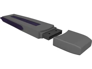 Kingston USB Flash Disk 3D Model preview