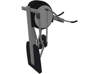 Crosstrainer Elliptical Machine 3D Model preview