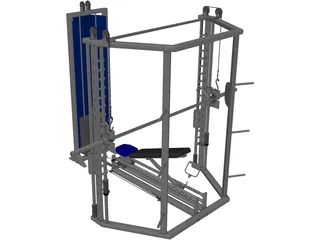 Smith Machine 3D Model preview