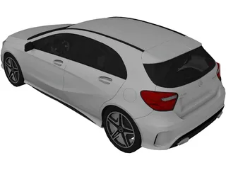 Mercedes-Benz A45 AMG W176 (2014) 3D Model preview