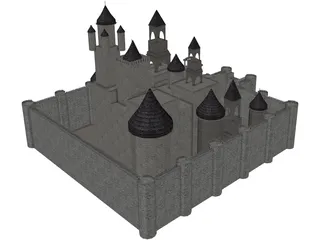 Castle 3D Model preview