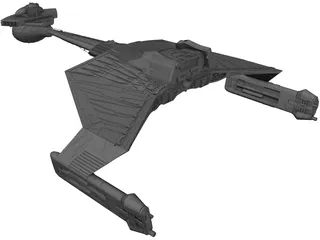 Ktinga Class Battle Cruiser 3D Model preview