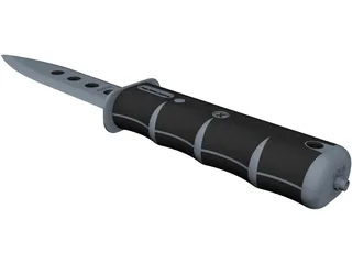 Folding Knife 3D Model preview