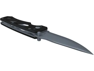 Tactical Knife 3D Model preview
