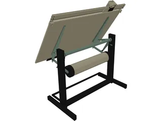 Drafting Table 3D Model preview