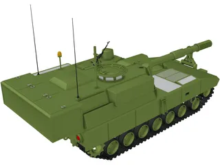 Howitzer 155 mm 3D Model preview