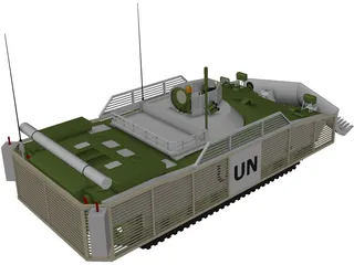 Engineer Tank with Mineplow 3D Model preview