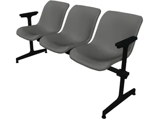 Bench 3D Model preview