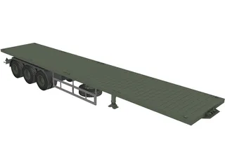 Tralier 3D Model preview