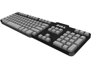 Dell Keyboard 3D Model preview