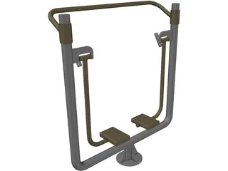 Outdoor Gym 3D Model preview