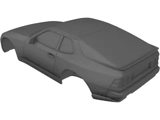 Porsche 944 Body 3D Model preview