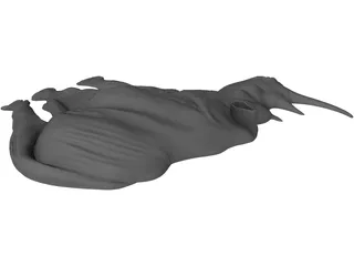 Rhino Staring Relief 3D Model preview